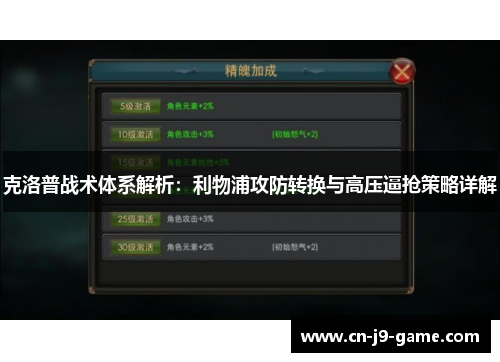 克洛普战术体系解析:利物浦攻防转换与高压逼抢策略详解 克洛普战术体系解析:利物浦攻防转换与高压逼抢策略详解